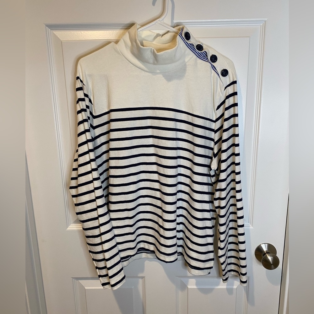 J. Crew Button shoulder sweatshirt